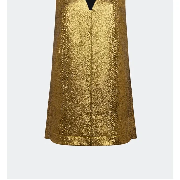 Gold Sleeveless Simon Miller Dress